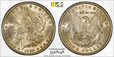 1884-O $1 MS62