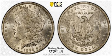 1885-O $1 MS62