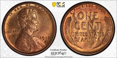1917-S 1C MS65RD