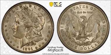 1891-S $1 AU53