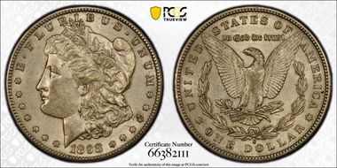 1898-S $1 AU55
