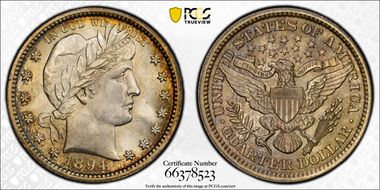 1894 25C MS65