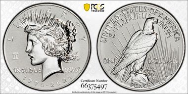 2026-P $1 Peace Dollar Rev PR w/ Liberty Bell 250 Privy First Strike PR69