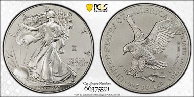 2026-W $1 Enhanced Silver Eagle w/ Liberty Bell 250 Privy First Strike SP70