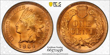 1904 1C MS66+ RD