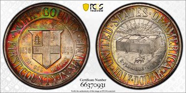 1936 50C York MS68+ 