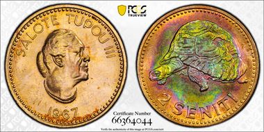 1967 2 Sen MS65RB