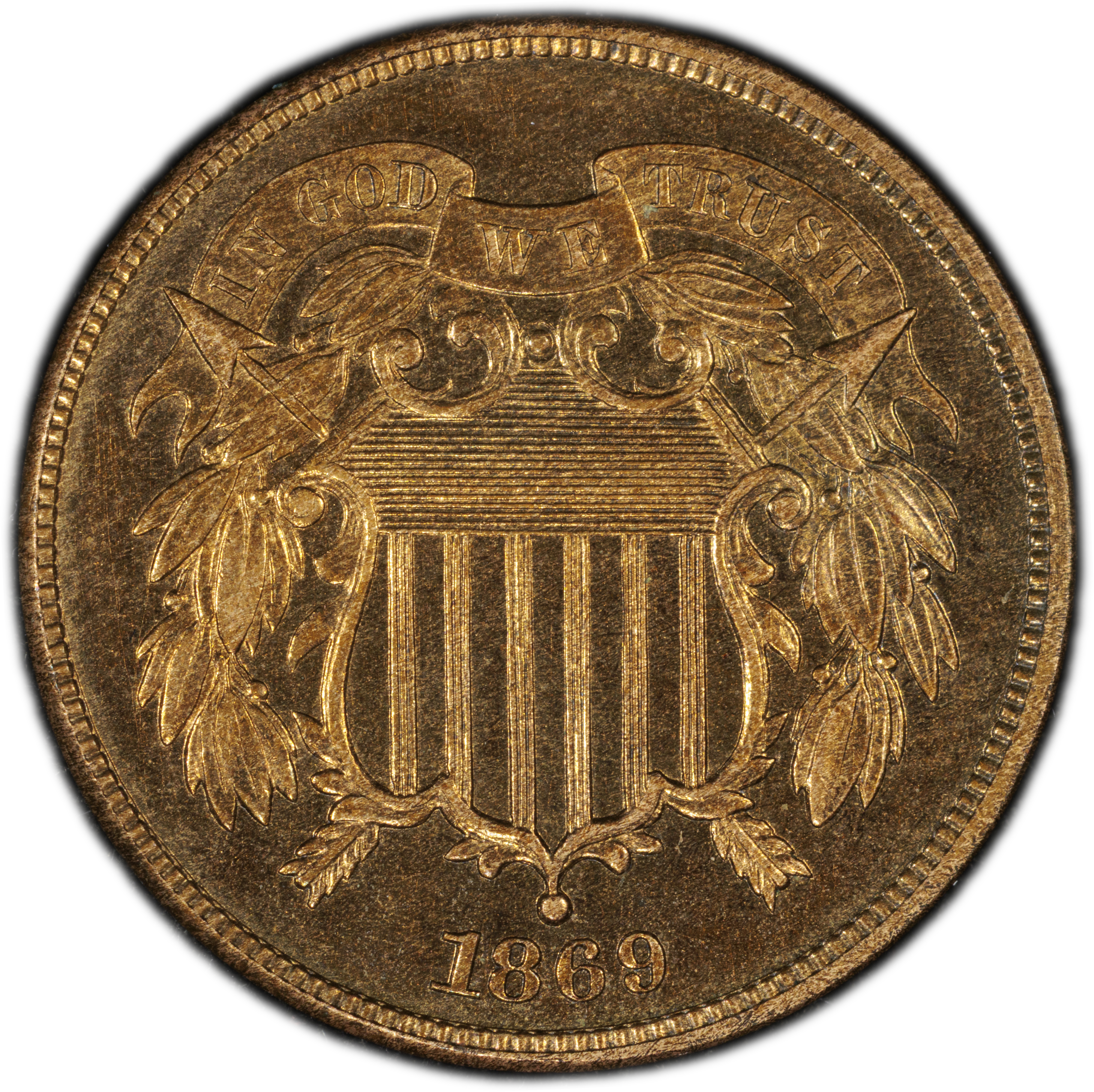 1869 2c PR RB