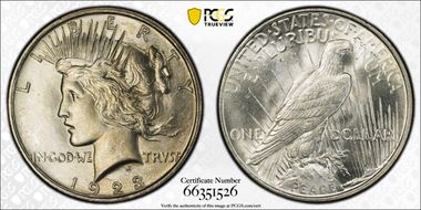 1923-D $1 MS65