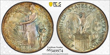 1915-S 50C Panama-Pacific MS67