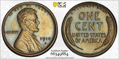 1914-S 1C MS62BN