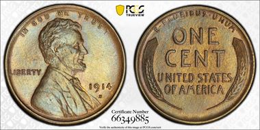 1914-S 1C MS64BN