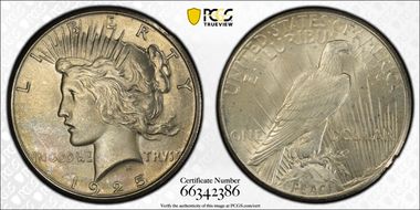 1925 $1 MS66