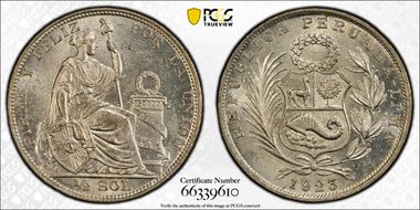 1923 1/2 Sol Flat Top 3 MS64