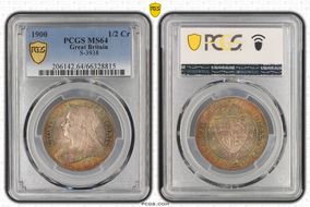 1900 1/2 Cr S-3938 MS64