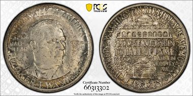 1946 50C Booker T. Washington MS66