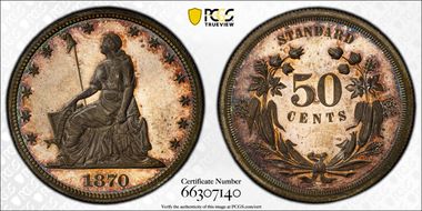 1870 50C J-927a PR66