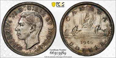 1946 S$1 FWL MS63
