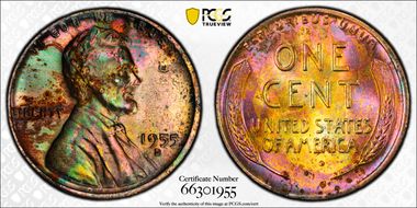 1955-D 1C MS63RB