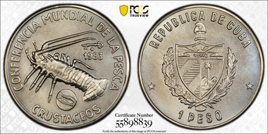 1983 Peso F.A.O. - Crustaceans World Fisheries Conference MS69