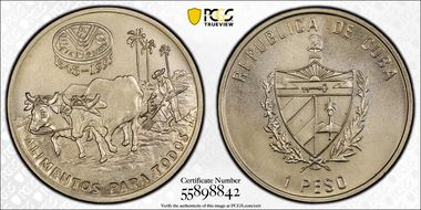 1995 Peso F.A.O. 50th Anniversary MS69