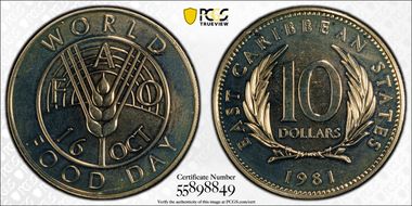 1981 $10 F.A.O. MS68