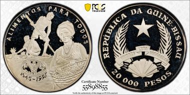 1995 20000 P F.A.O. 50th Anniversary PR67DCAM