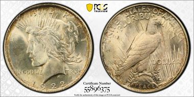 1922 $1 MS67+