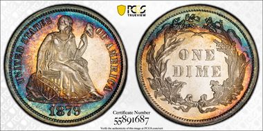 1879 10C MS66
