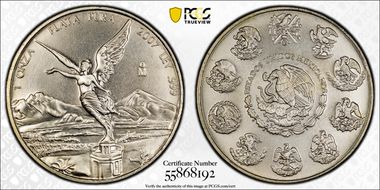 2007-Mo Onza Libertad Ag MS68