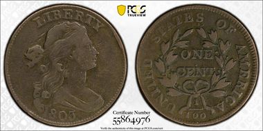 1803 1C No Stems F12BN