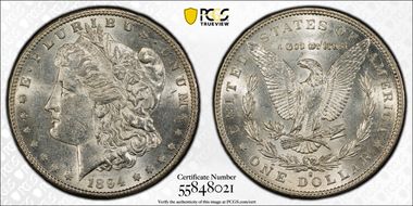 1894-S $1 AU58