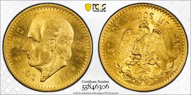 1906-M 10 Peso KM-473  Au N1