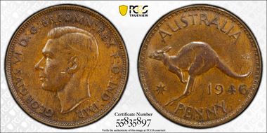1946 (m) 1D AU58BN