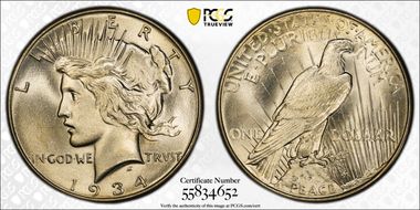 1934 $1 MS67