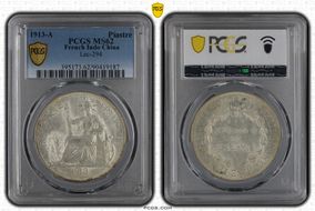 1913-A Piastre Lec-294 MS62