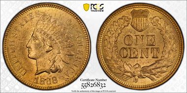 1868 1C MS64RB