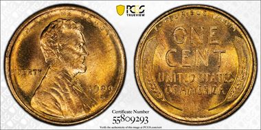 1909-S VDB 1C MS65RD