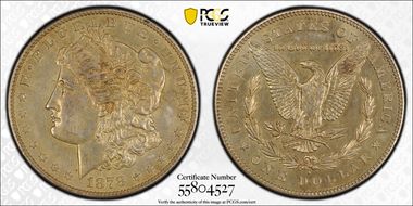 1878-S $1 VAM 58, Long Arrow Shaft N1