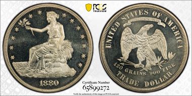 1880 T$1 Trade PR66CAM