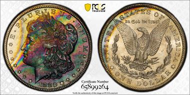 1880-S $1 MS67+ 