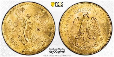 1926 50 Peso KM-481  Au MS64