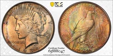 1934 $1 MS66+
