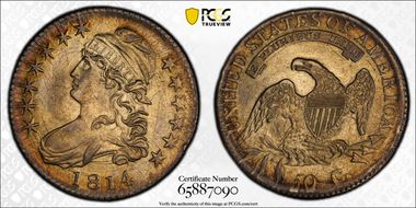 1814 50C E/A MS62