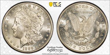 1886-S $1 MS64+