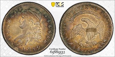 1812 50C AU58