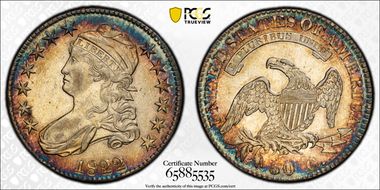 1822 50C AU58