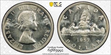 1957 S$1 MS63