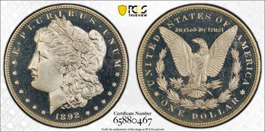 1892 $1 PR66CAM