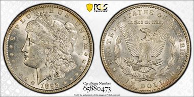 1893 $1 AU58